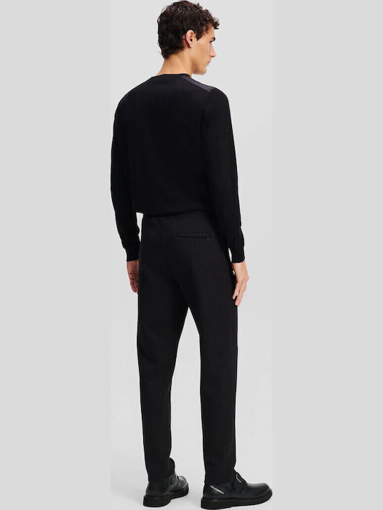 Pantaloni de trening cu Elastic Negru
