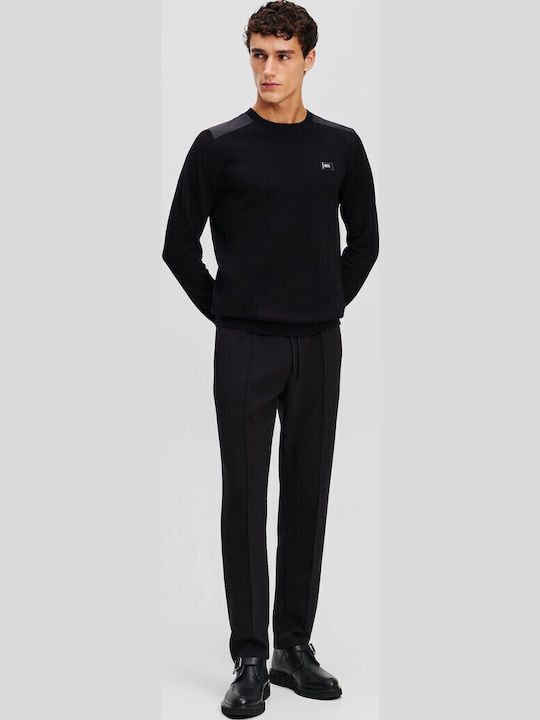 Pantaloni de trening cu Elastic Negru