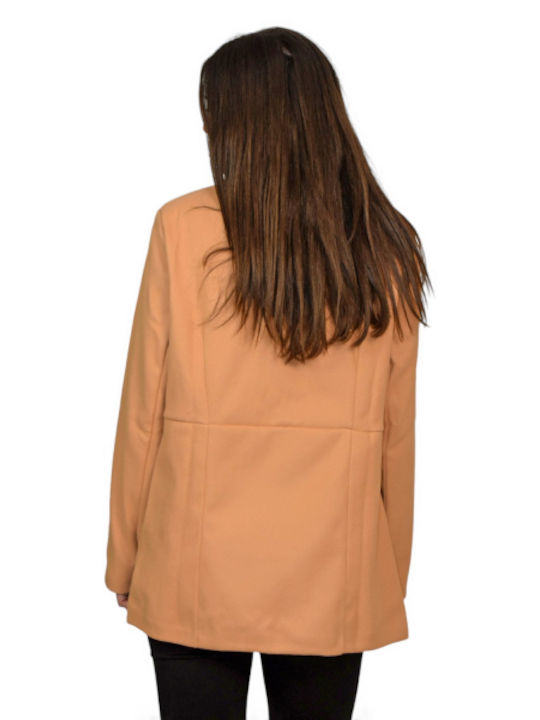 Morena Spain Women's Long Coat Camel