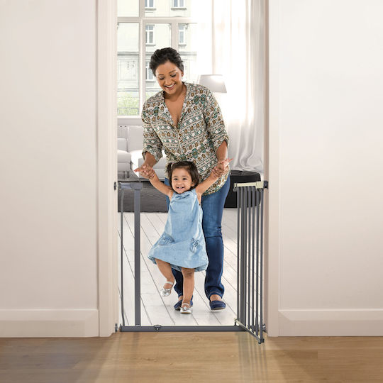 Dreambaby Security Door Simple Placement made of Metal in Gray Color 75εκ. 1pcs