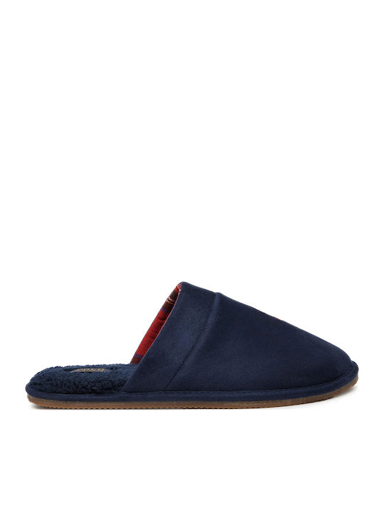 Klarence Men's Slippers with Fur Blue