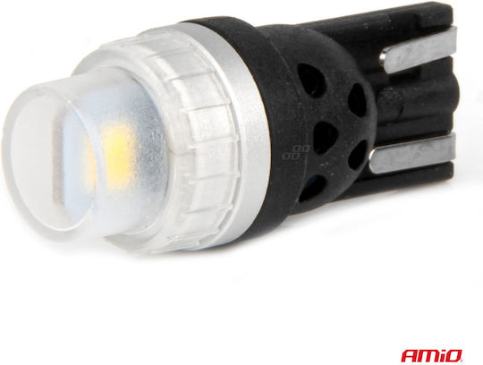 AMiO Lampen Auto T10 / W5W LED 6000K Kaltes Weiß 12-24V 2Stück