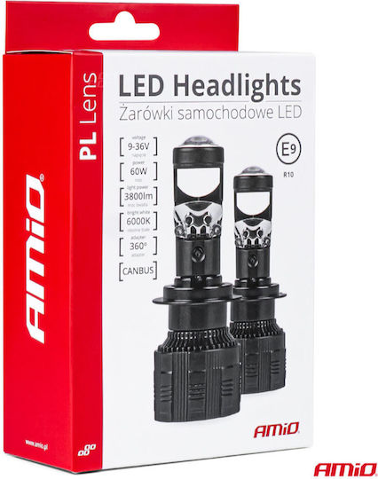 AMiO Λάμπες Αυτοκινήτου H7 Canbus LED Ψυχρό Λευκό 60W 2τμχ
