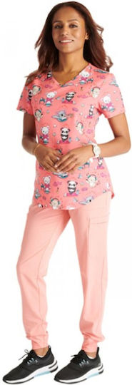 Cherokee Medizinische Bluse Rosa