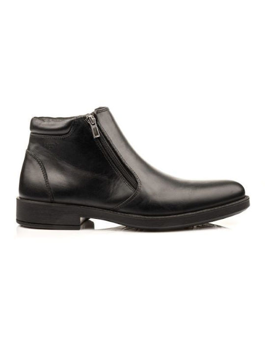 Boxer Leather Black Men's Boots