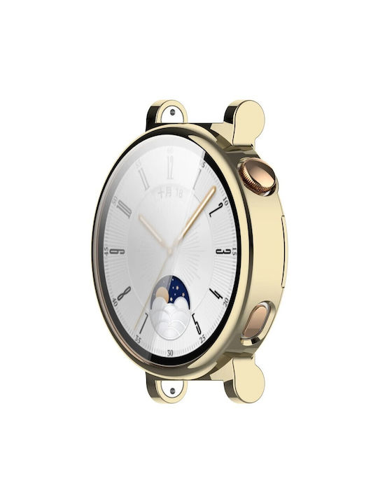 Най-добрите аксесоари силиконов калъф златен Huawei Watch GT 4 41mm