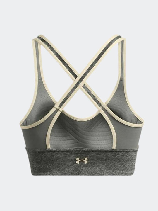 Under Armour Project Rock Infinity Women's Bra without Padding Grey