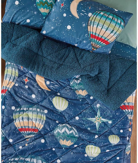 Kentia Kids Duvet Cover Double Sided Semi Double Titus Blue 180x230cm