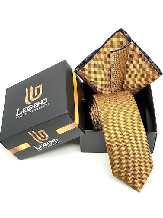 Legend Accessories Men's Tie Set in Brown Color