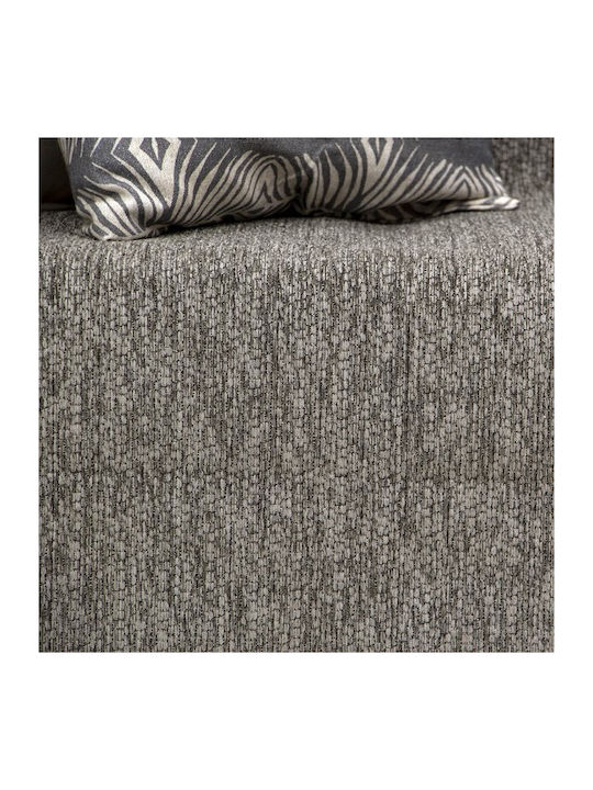 Lino Home Malta Ριχτάρι Πολυθρόνας Chenille 180x180εκ. Γκρί