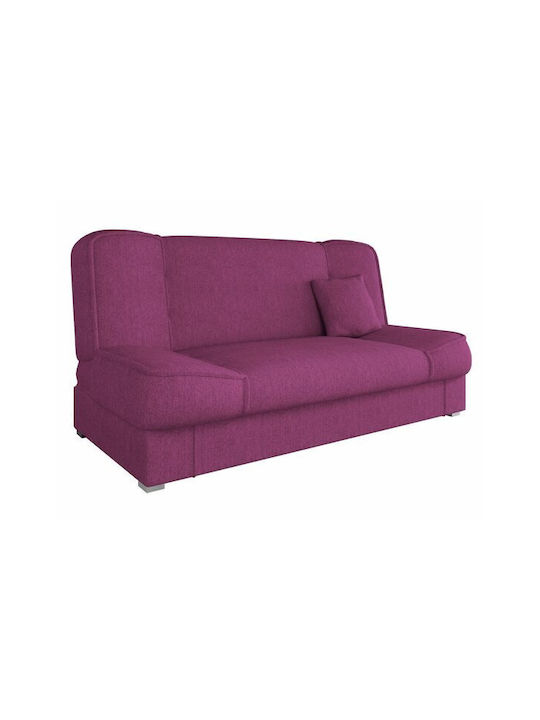 Columbus 117 Dreisitzer Sofa mit Stauraum Lila 175x80x80cm