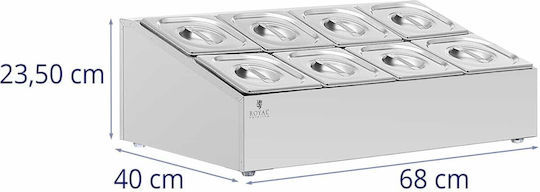 Royal Catering Gastronorm-Behälter Edelstahl GN1/6