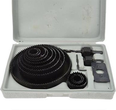Комплект боркорони Geko за дърво, гипсокартон, пластмаса 16 части 19-127mm G30004
