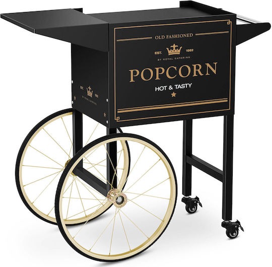 Popcorn Machine Base Cart Retro Cabinet 51 X 37 Cm Black Gold
