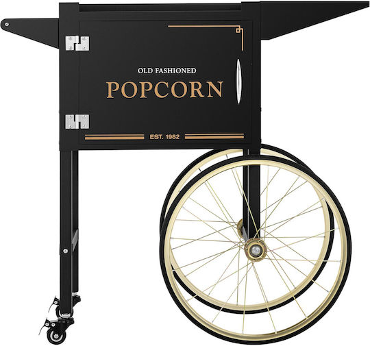 Popcorn Machine Base Cart Retro Cabinet 51 X 37 Cm Black Gold