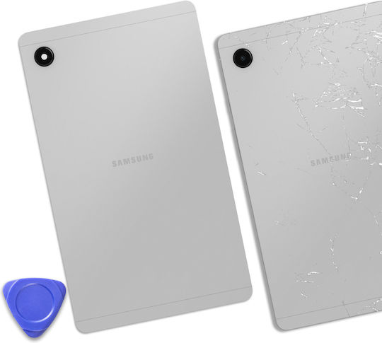 Clappio Chassis Samsung Galaxy Tab A9 Replacement Battery Cover Silver