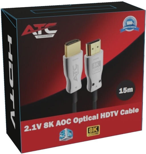 ATC HDMI 2.1 Cable HDMI male - HDMI male 15m Blue