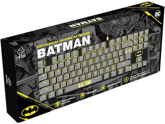 FR-TEC DC Batman Gaming Keyboard Tenkeyless with Illuminated keys (Spanish)