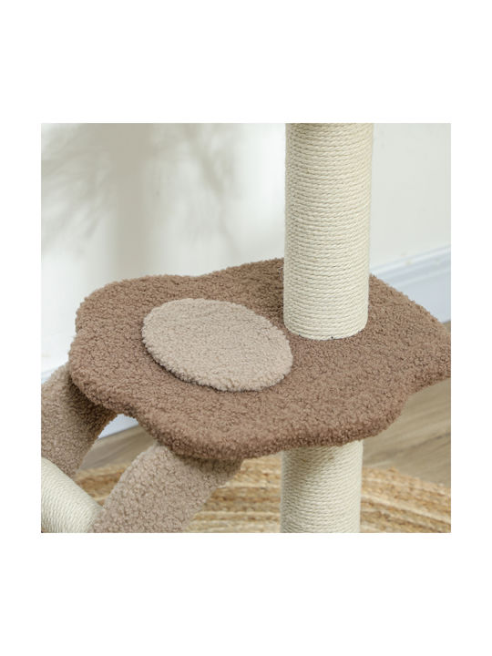 Pawhut Scratching Post Cat Trees White 48x40x88cm