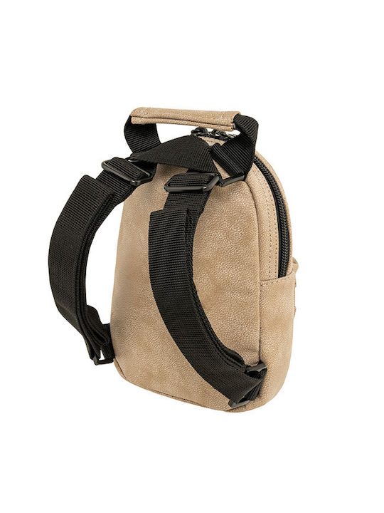 Polo Τσαντάκι Πλάτης Βόλτας Beige Mini