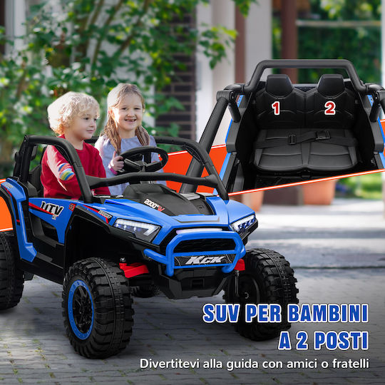 Buggy Două Locuri Cu Telecomandă 24 Volt Albastru Pentru 3+ Ani