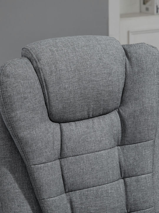 Vinsetto Office Chair with Recline Grey