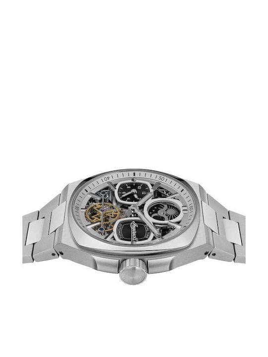 Ingersoll Herrenuhr Automatisch mit Silber Metallarmband
