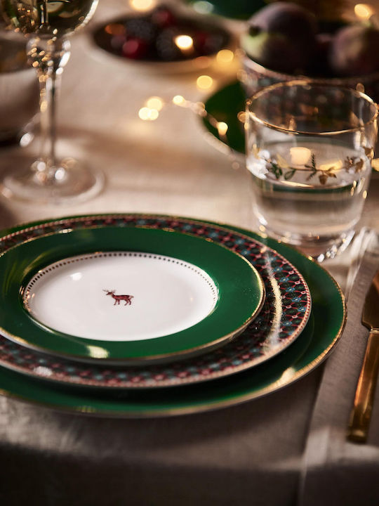 PiP Studio Love Birds Plate Desert made of Porcelain Green