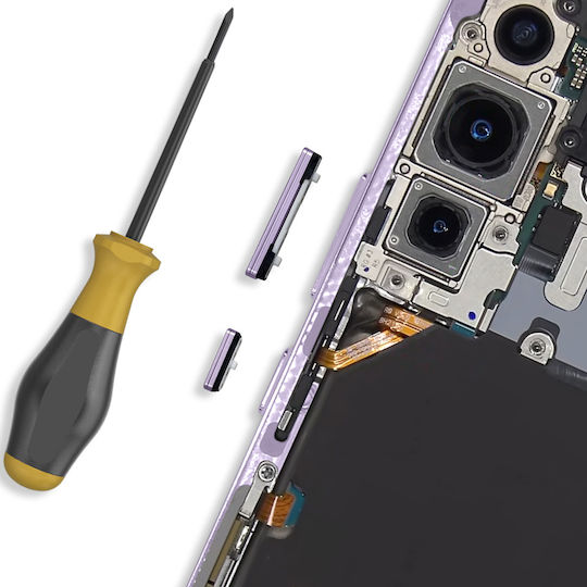 Clappio Power Volume Button Samsung Galaxy S22 S22 Plus Purple