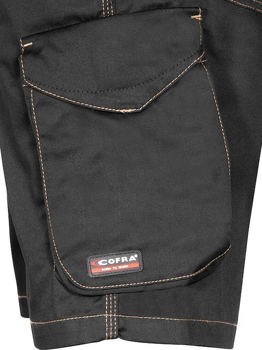 Cofra Tile Arbeitsshorts Schwarz