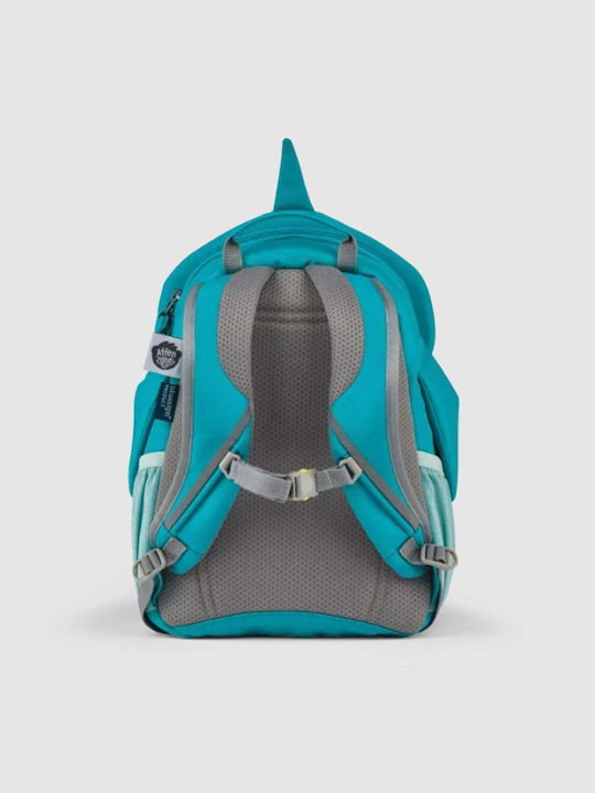 Affenzahn Hai Schulranzen Rucksack Kindergarten Hellblau mit Flaschenhalter 8Liter