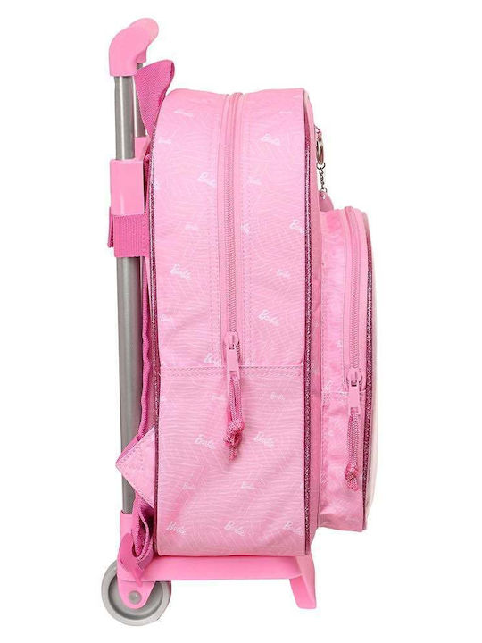 Barbie Schulranzen Trolley Kindergarten Rosa mit Flaschenhalter 10Liter