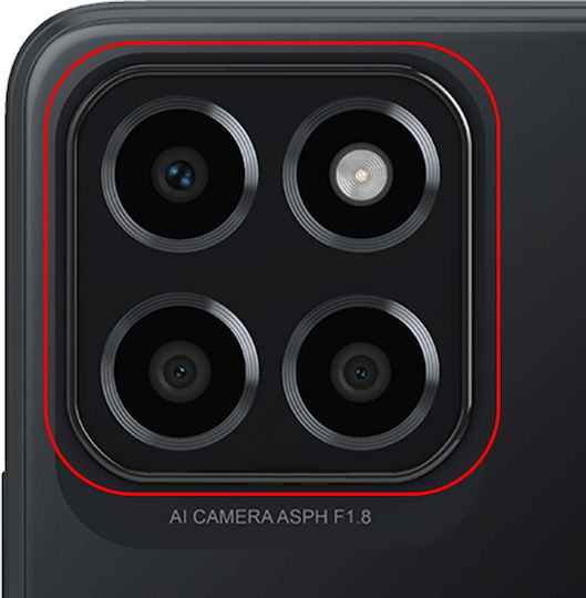 Clappio Rear Camera Lens Honor X8 5g Chassis Black