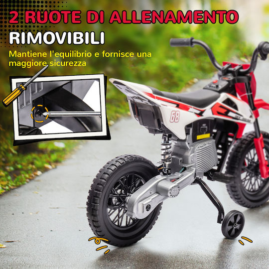 Kids Motorbike Inspired Electric 12 Volt Red