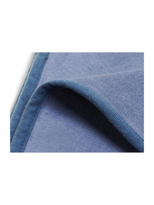 Jollein Blanket Nursery Swaddling Blankets Blue Jeans Blue 75x100cm