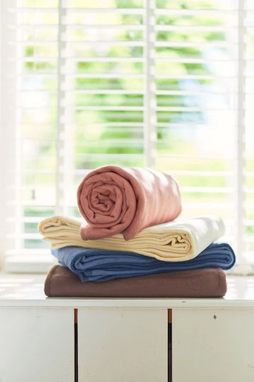 Jollein Pătură Pepinieră Swaddling pături Albastru Jeans Blue 75x100cm