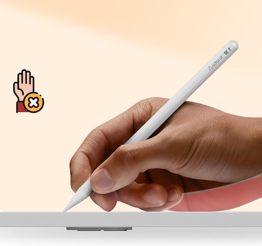 Adonit SE 2 Ψηφιακή Γραφίδα Αφής με Palm Rejection για iPad σε Λευκό χρώμα