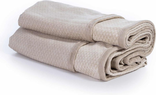 Nef-Nef Homeware Brand Διθέσιου Καναπέ Δύο 'Οψεων Π170xΜ250cm Ecru