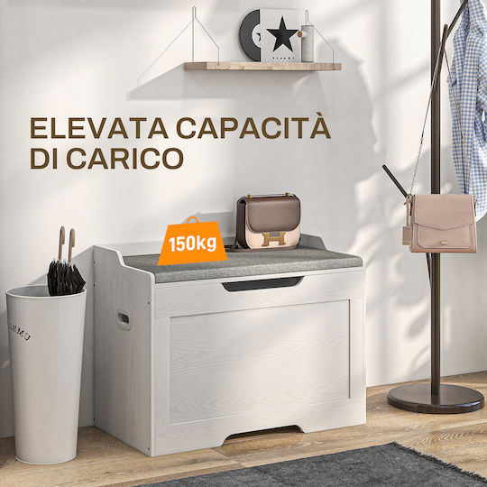 Ντουλάπι Αποθήκευσης από Ξύλο & Ύφασμα Μ75xΠ40xΥ56εκ.