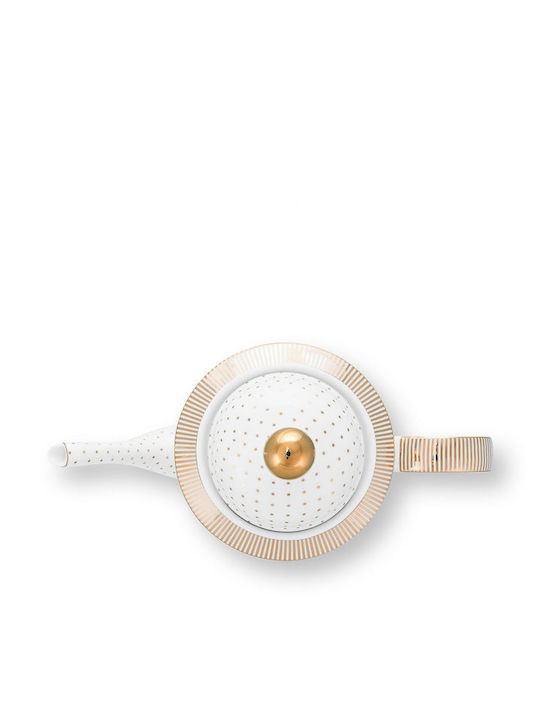 PiP Studio Τσαγιέρα Πορσελάνης Χρυσή 1250ml