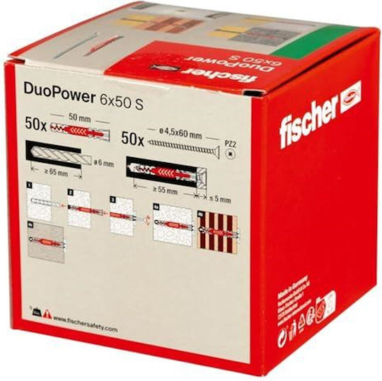 fischer Duopower Oops Plastic 6x50mm