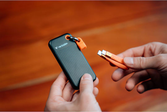 Verbatim Pocket USB 3.2 External SSD 1TB M.2 Black / Orange