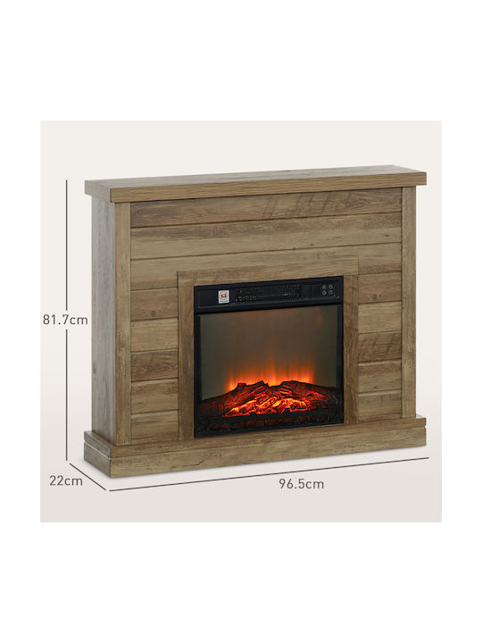 HomCom Под Електрическа печка 1800W 96.5x22см