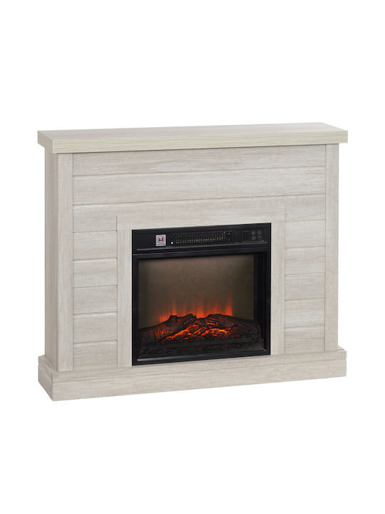 HomCom Επιδαπέδιο Ηλεκτρικό Τζάκι 1800W 96.5x22cm