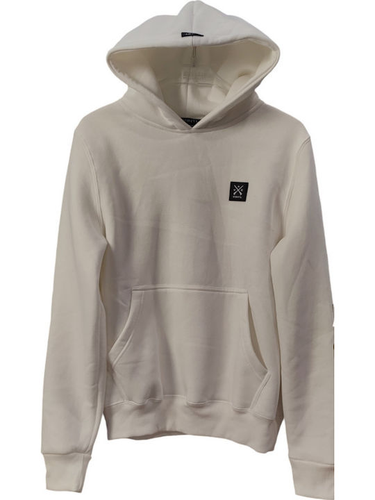 Sweatshirt with Hood White