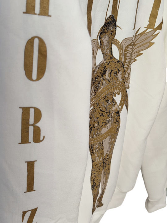 Sweatshirt with Hood White
