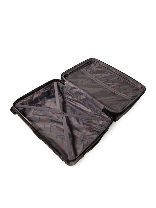 Cardinal 2018 Cabin Hard Black Suitcase With 4 Wheels Height 55cm