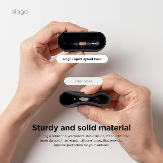 Elago Liquid Hybrid Case Case Silicone in Black color for Apple AirPods 4