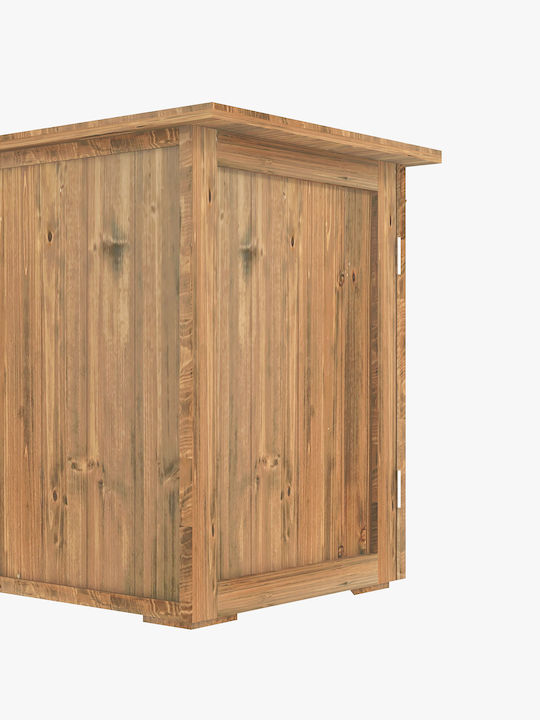 Wooden Garden Shed L0.77xW0.55xH0.72m
