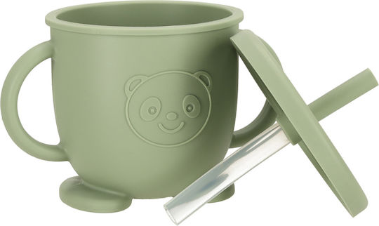 ikonka Feeding Set made of Silicone Green 6pcs